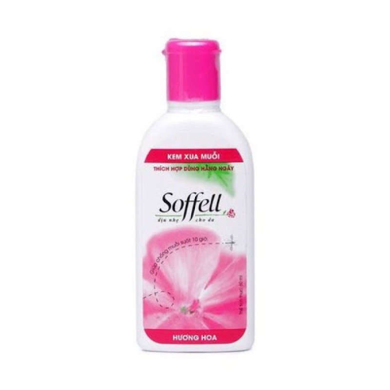 Kem bôi xua muỗi, chống muỗi Soffell 60ml (Hiệu quả 10 giờ)(Dùng cho bé trên 4 tuổi)[sofell, soffel, sofell]