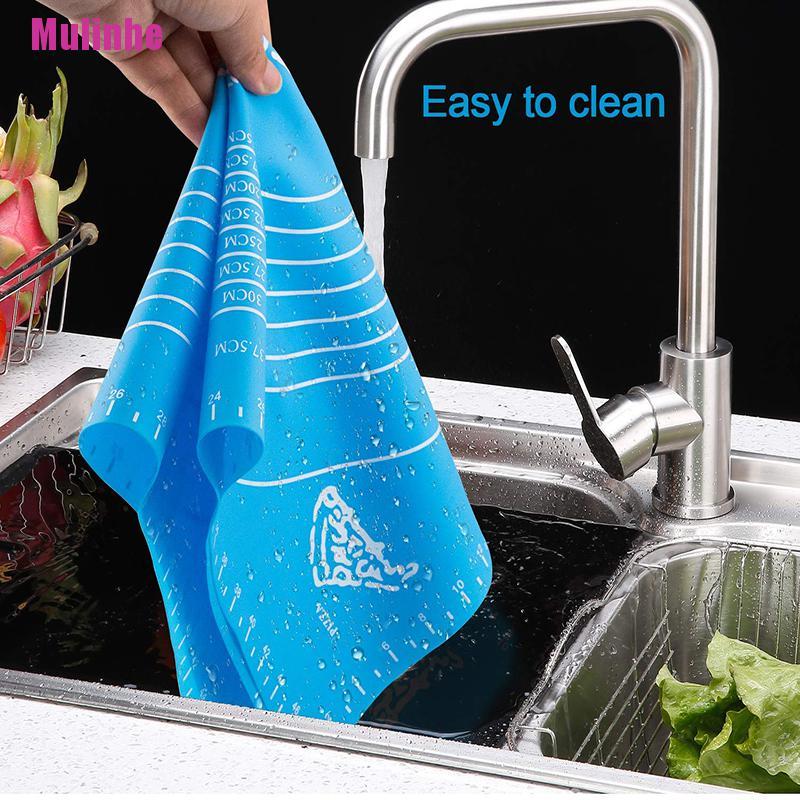 Thảm Nhào Bột Làm Bánh Bằng Silicon Chống Dính Kích Thước 26 * 29cm