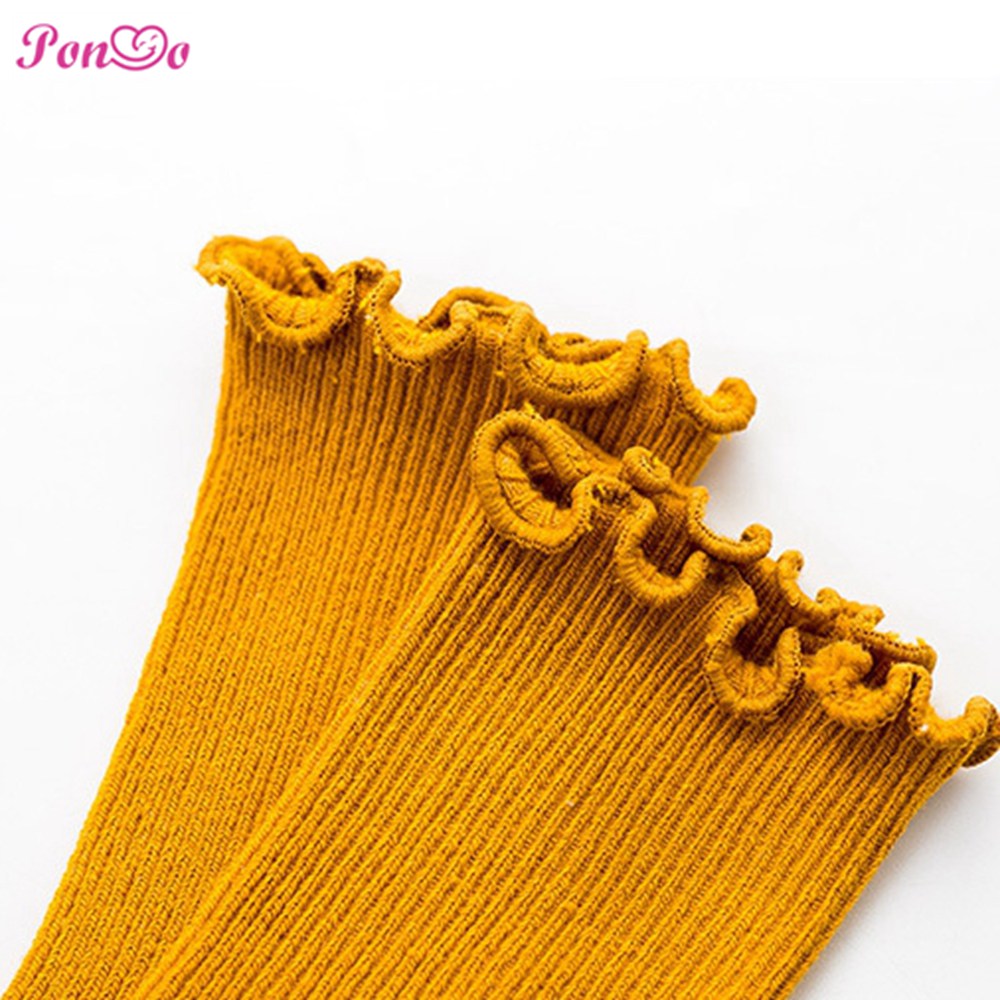 0-5Yrs Baby Girl Socks Girls Flower Lace Tube Sock Soft Cotton Kids Princess Socks