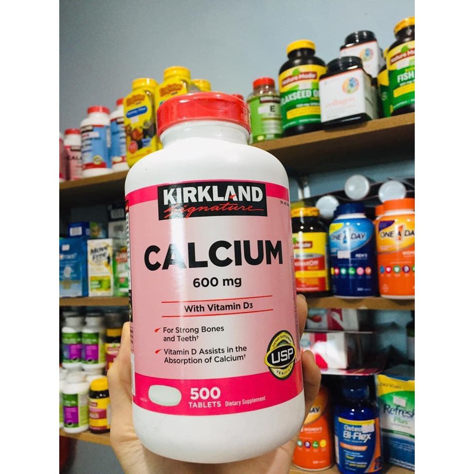 Calcium 600mg With Vitamin D Kirkland Mỹ