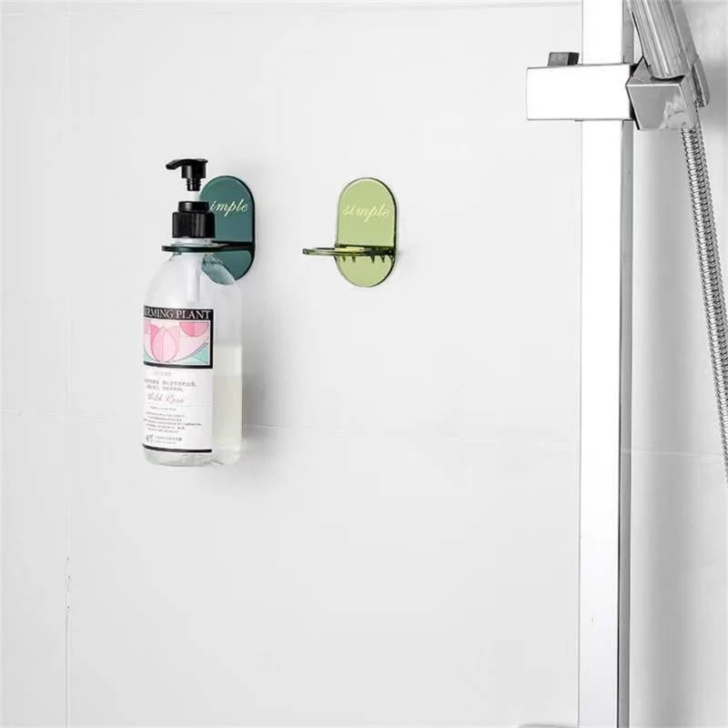 Kệ Dán Tường Tự Dính Mạnh Chống Nước Phong Cách Bắc Âu Dùng Để Đựng Dầu Gội Đầu