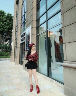 Áo sơ mi da rắn sadnh điệu