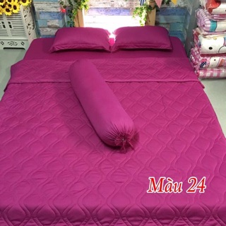 TRỌN BỘ GA THUN 1 MÀU CÓ MỀN