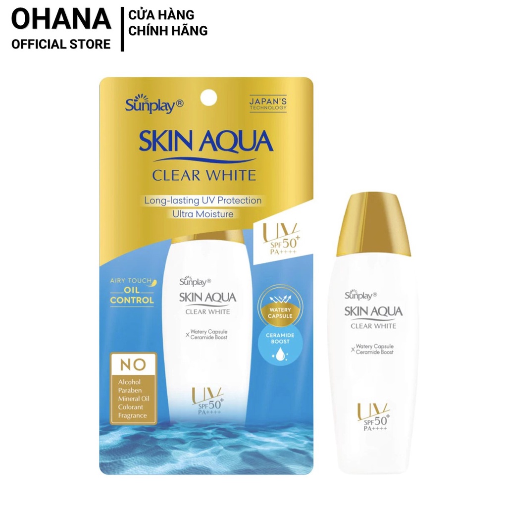 Sữa Chống Nắng Dưỡng Da Trắng Mịn Sunplay Skin Aqua Clear White SPF50+ PA++++ 