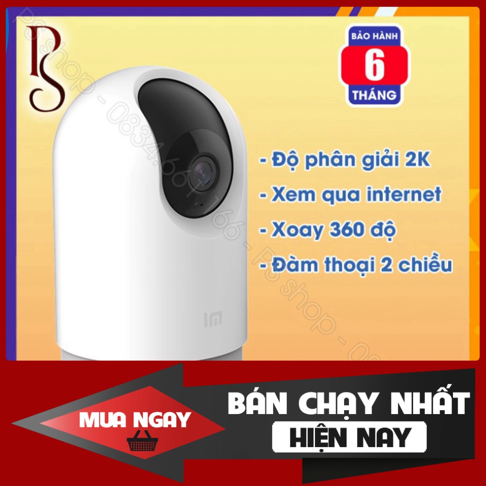 HÀNG SALE NGHI BÁN  Camera an ninh Xiaomi 2K Pro - Xoay 360 độ, hồng ngoại quay đêm, kết nối internet, wifi 5GHz, Xem tr