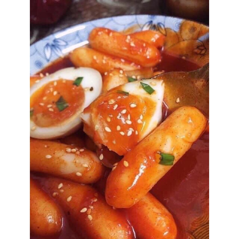 BÁNH GẠO TOKBOKKI PHÔ MAI 500gr SỐT HÀN QUỐC 100gr