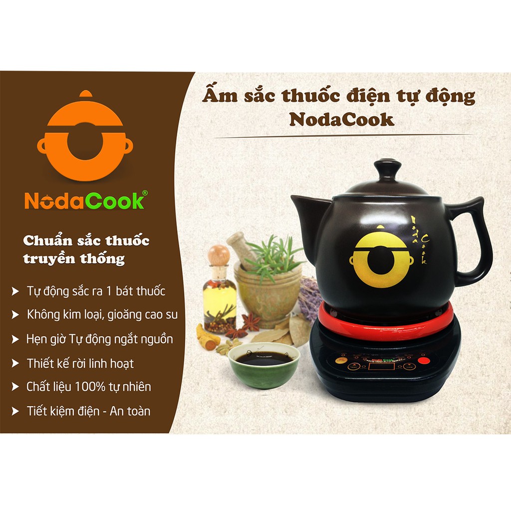 Siêu sắc thuốc bắc bằng điện 2L - NodaCook Bát Tràng