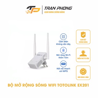 Bộ kích WiFi TOTOLINK EX201 - Bảo Hành 2 Năm, Hàng Chính Hãng