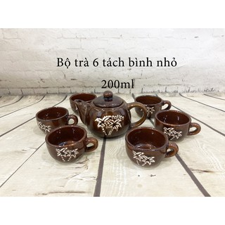 Bộ bình trà - bộ trà 6 cái tách bình nhỏ