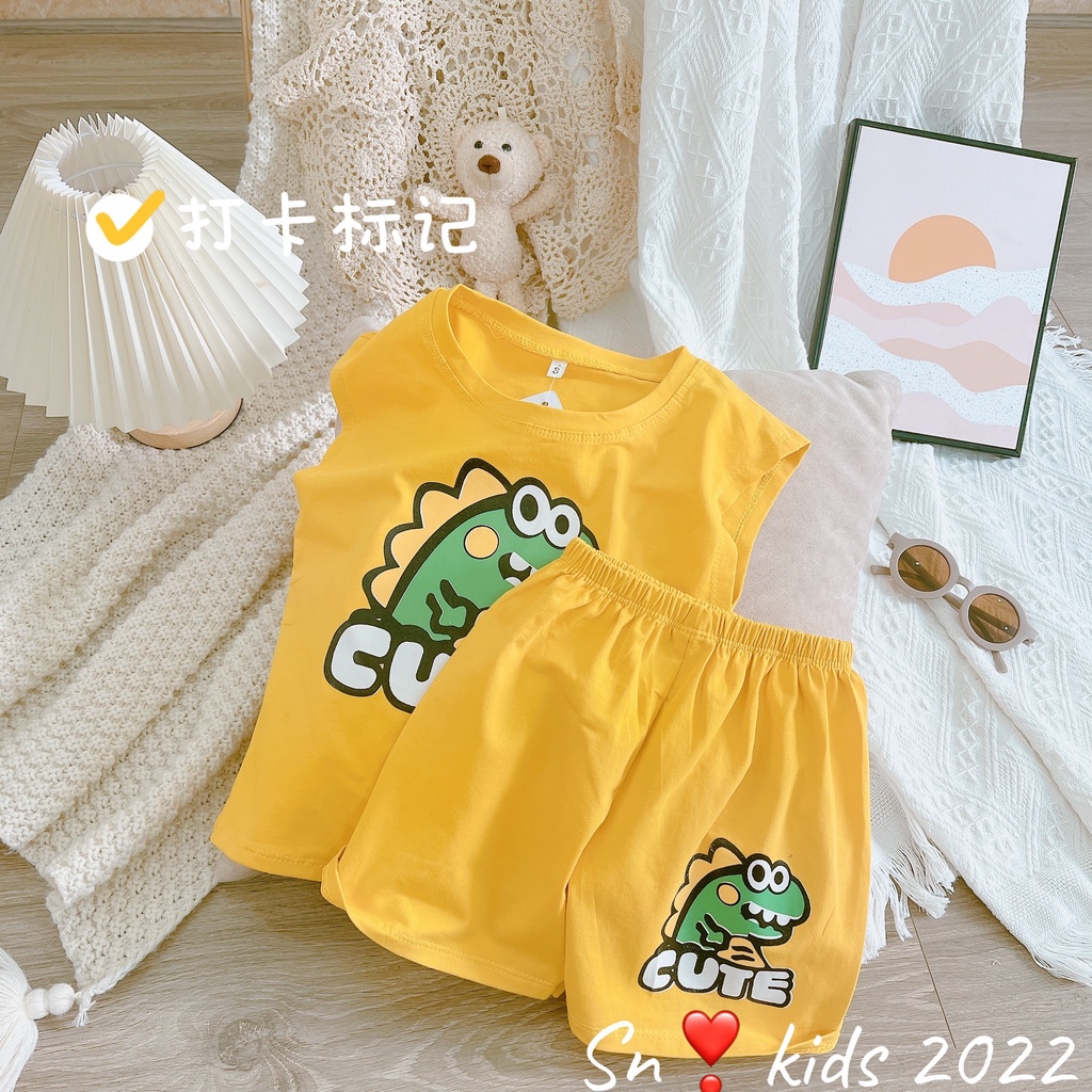 Bộ khủng long cute bé trai