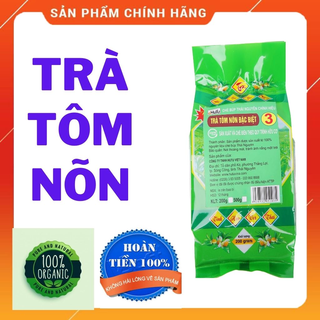 Trà Tôm Nõn 1Kg  - Trà Tân Cương Ngon Thượng Hạng - Trà Bắc Thái Nguyên - Chè Thái Nguyên - Trà Thái Nguyên