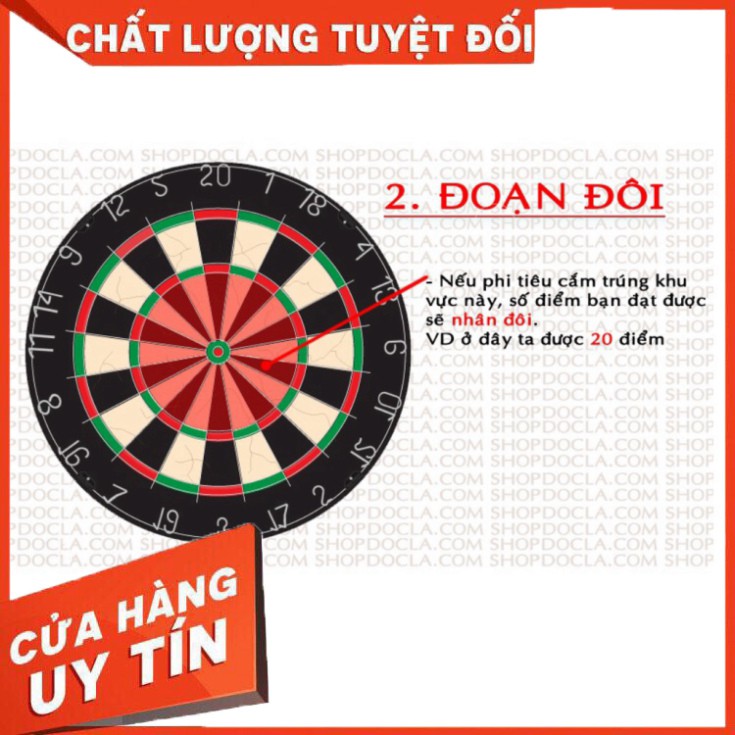 [SALE] Bảng Phóng Phi Tiêu Loại Lớn 30Cm