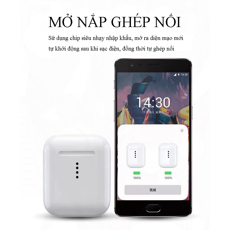 i11 TWS Điều khiển cảm ứng Bluetooth 5.0 Tai nghe không dây Cửa sổ bật lên Ghép nối tự động