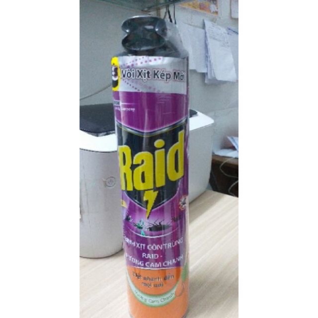 Xịt muỗi côn trùng raid mẫu mới 2020
