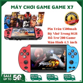 Máy Chơi Game ⚡FreeShip⚡ Máy Chơi Game X7 Pin Siêu Trâu 1500mah Với 200 Game Khác Nhau Bảo Hành 1 Năm