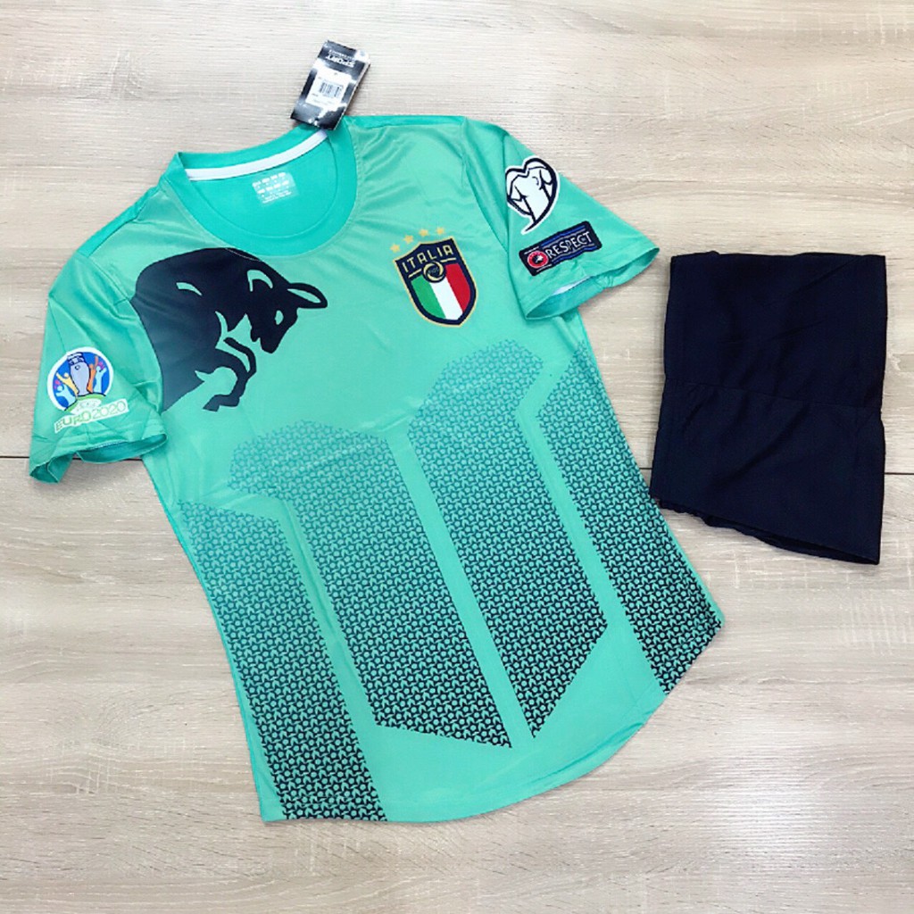 Bộ quần áo đá bóng đội Italia các màu vải thun Thái - aobongda999.vn