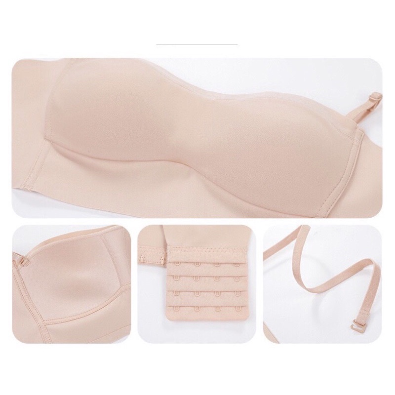 Áo Lót Định Hình Đúc Su Non Không Gọng Bản To 4 Móc 2027