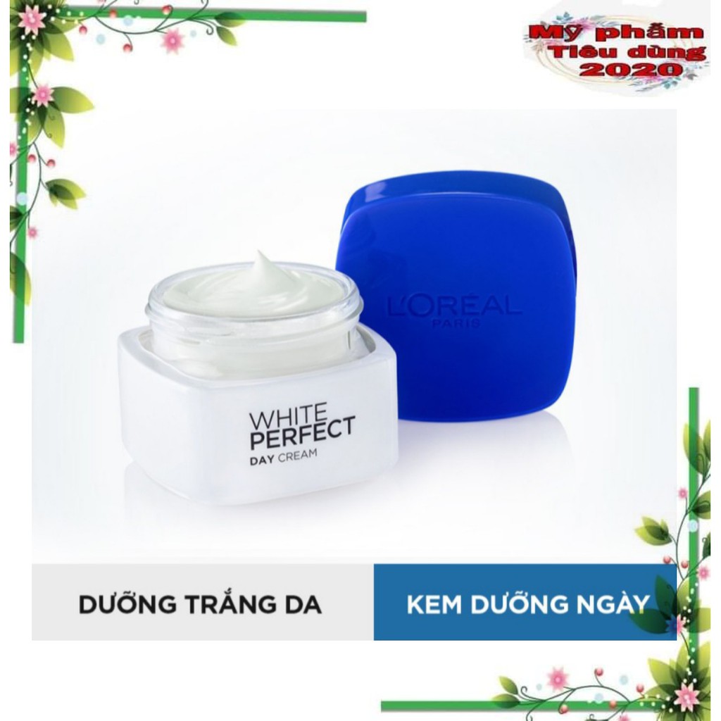 Bộ Kem White Perfect L'Oreal Paris dưỡng da ngày và đêm căng mướt, trắng sáng & chống nắng toàn diện