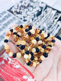Vòng hổ phách cho bé - jedo HPVC01