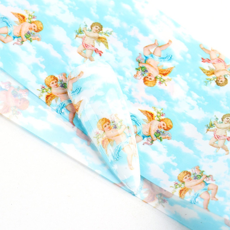 Hộp Giấy Foil Dán Móng Nghệ Thuật YOUYO Họa Tiết Thiên Thần