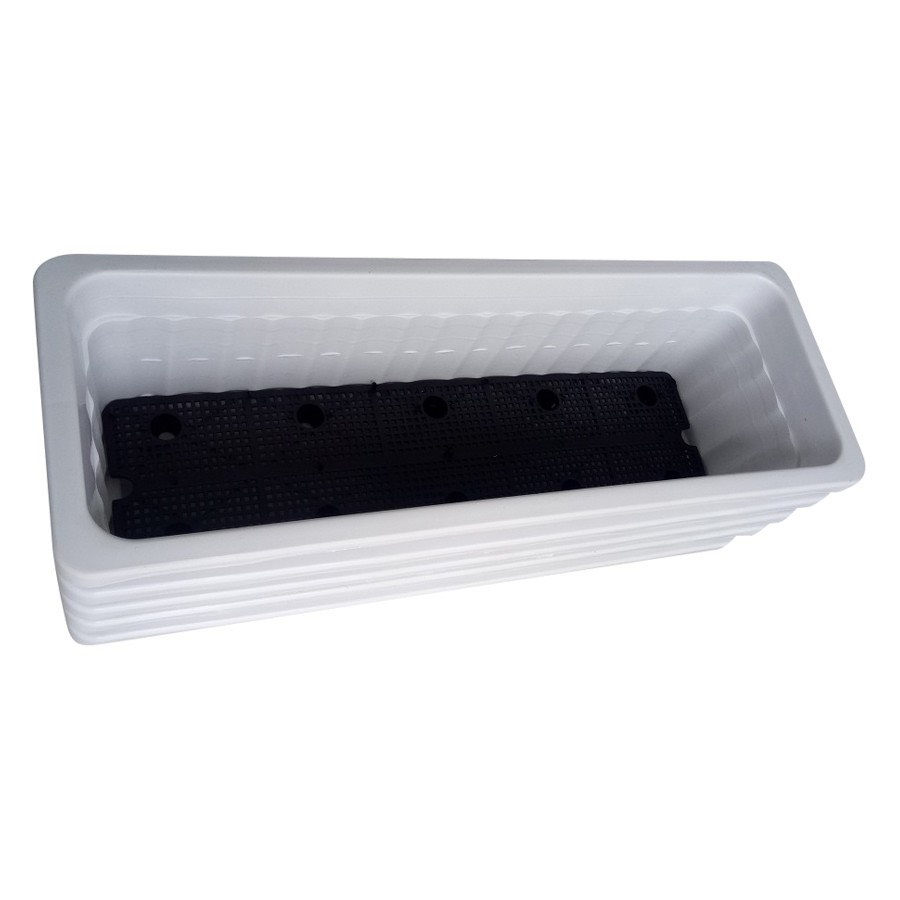 Chậu Nhựa Trồng Cây Máng Dài Thông Minh Size 48x20x16cm