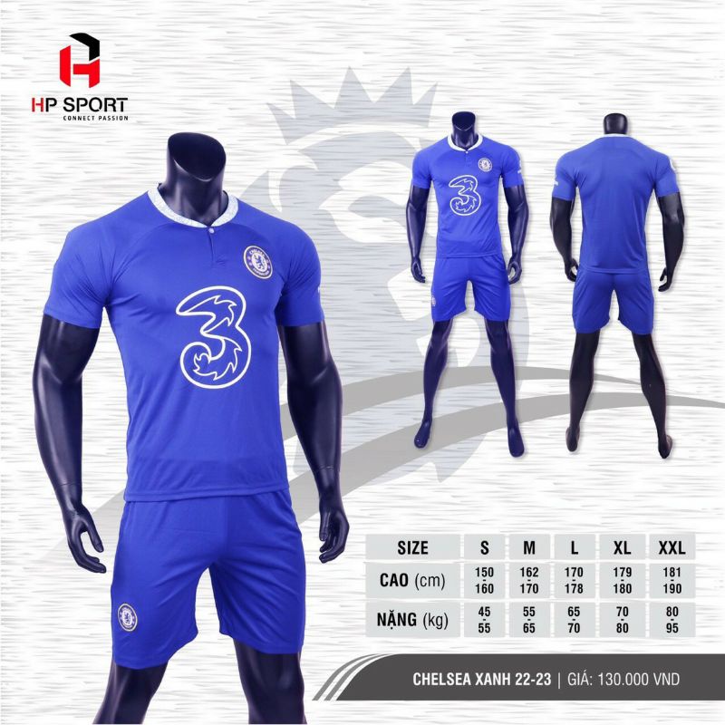 BỘ ĐỒ ĐÁ BANH CHELSEA XANH 2023 MỚI