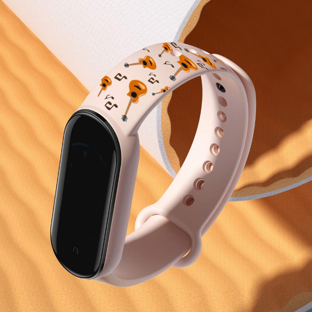 Dây Đeo Silicon Họa Tiết Hoạt Hình Cho Đồng Hồ Thông Minh Xiaomi Mi Band 5 4 3 Xiaomi Miband 3 Iomi 5