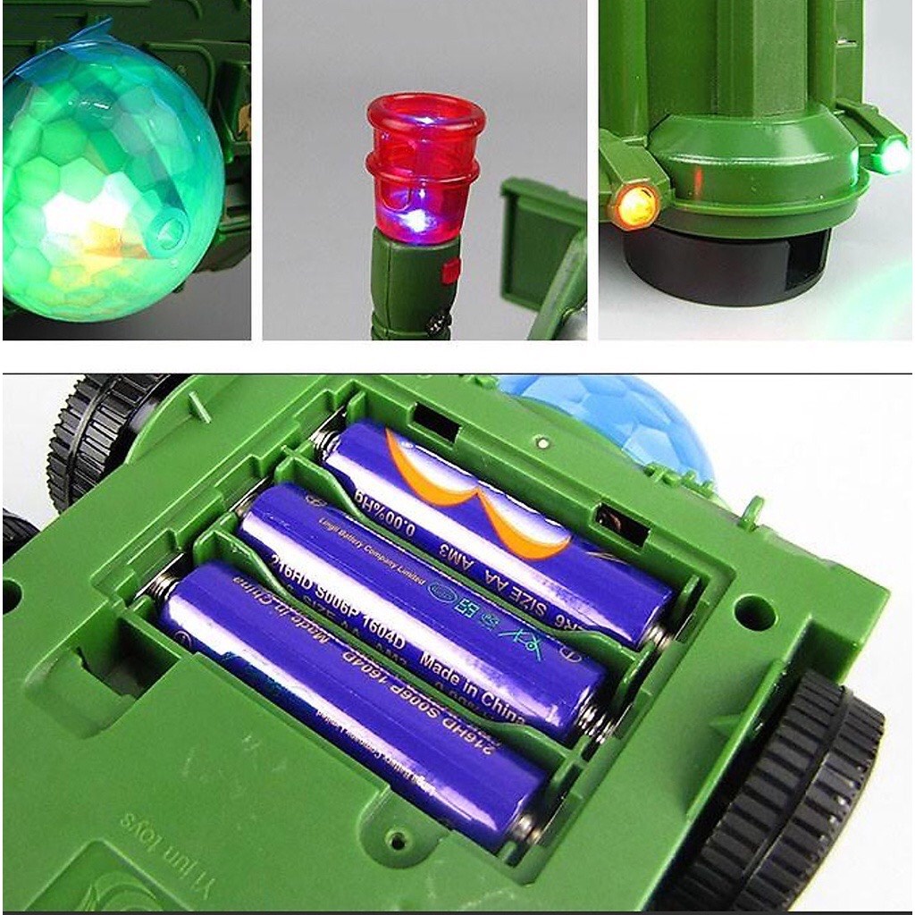Xe tăng đồ chơi, Xe tăng biến hình Robot tự động, Robot biến hình có nhạc và đèn sinh động, Tặng Pin, tdshop97