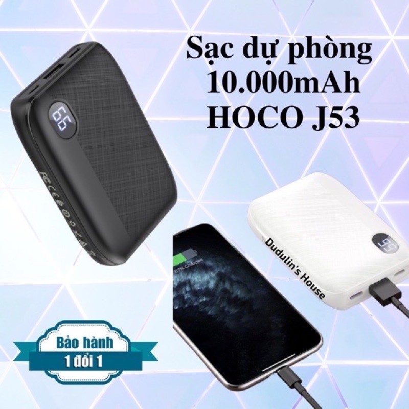 ✔FREESHIP✔PIN DỰ PHÒNG HOCO J53 10.000MAH Cho Điện Thoại iPhone XSMAX Samsung Huawei Xiaomi Oppo IPad Android-NOWSHIP