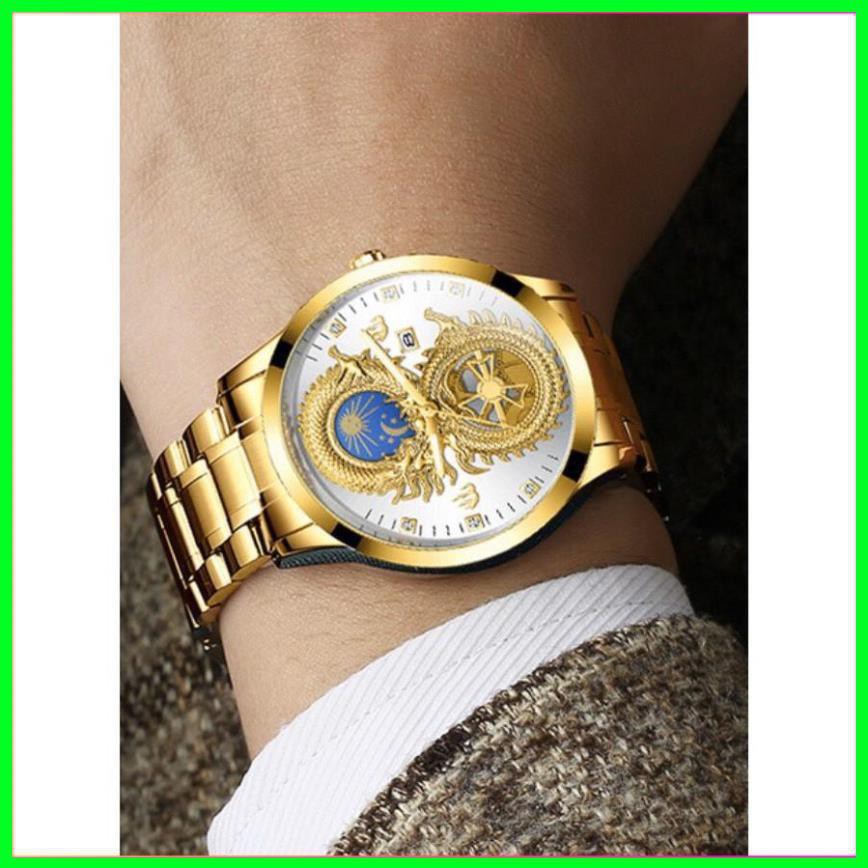 Đồng hồ nam fngeen chính hãng dây thép cao cấp mặt rồng đẹp (tặng kèm hộp và pin dự phòng) | BigBuy360 - bigbuy360.vn