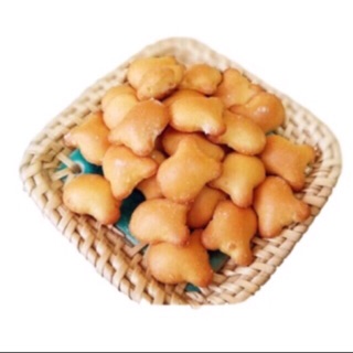 COMBO 1kg bánh Gấu nhân sữa, 1kg bánh con Cá mặn, 1kg Nui chiên giòn