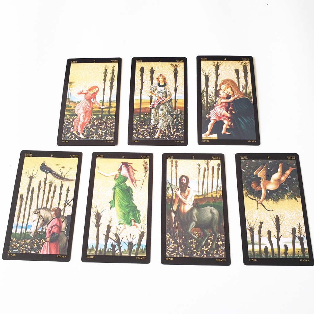 Bộ bài Golden Botticelli Tarot K4 Size gốc