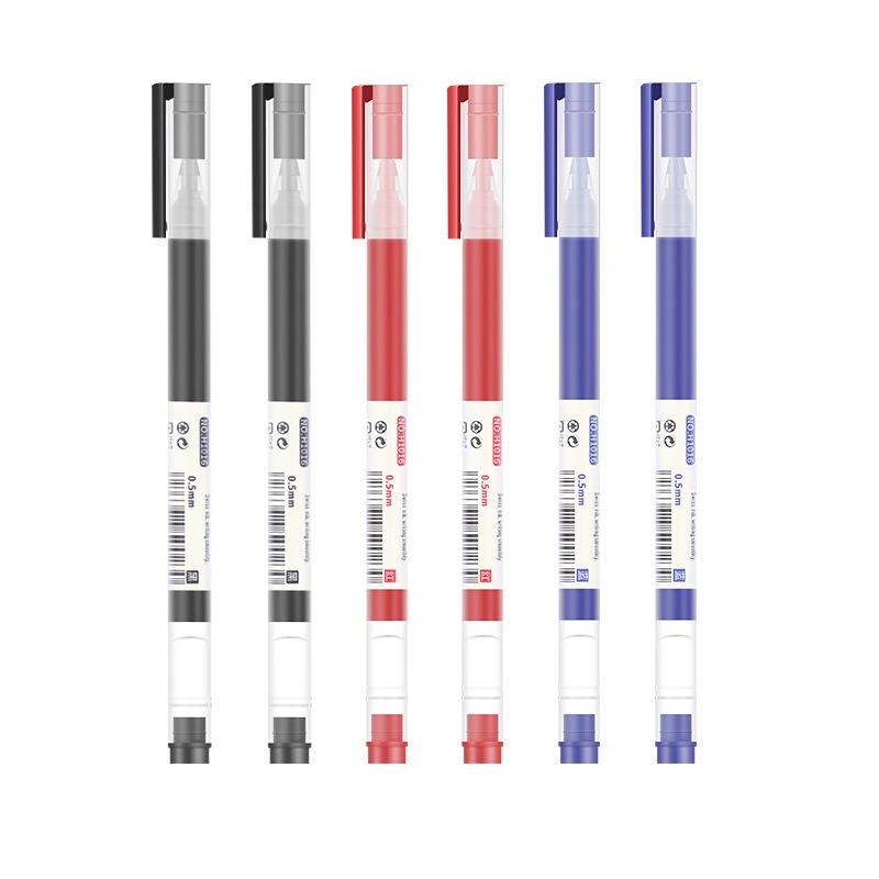Bút bi nước văn phòng mực gel đầu bút 0.5mm đều nét chữ đẹp đủ màu xanh lam/ đen/ đỏ