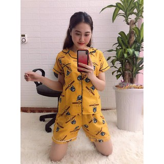Đồ bộ pijama KATE THÁI loại 1, quần đùi - ẢNH THẬT