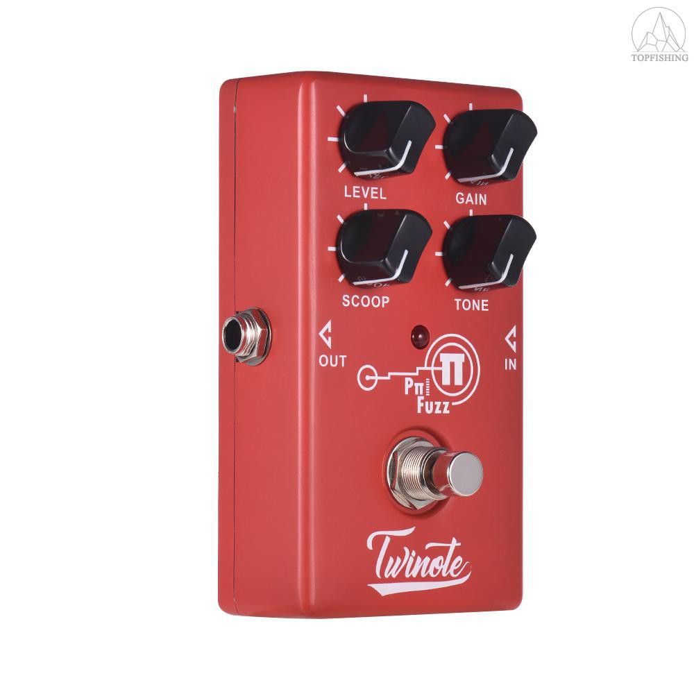 Tfh★Twinote Pπ FUZZ Analog Modern Fuzz Guitar Effect Pedal Processsor Full Metal Shell with True Bypass