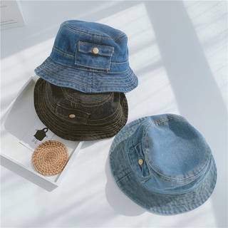 Mũ bucket jean denim cho bé trai và gái (48-53cm)