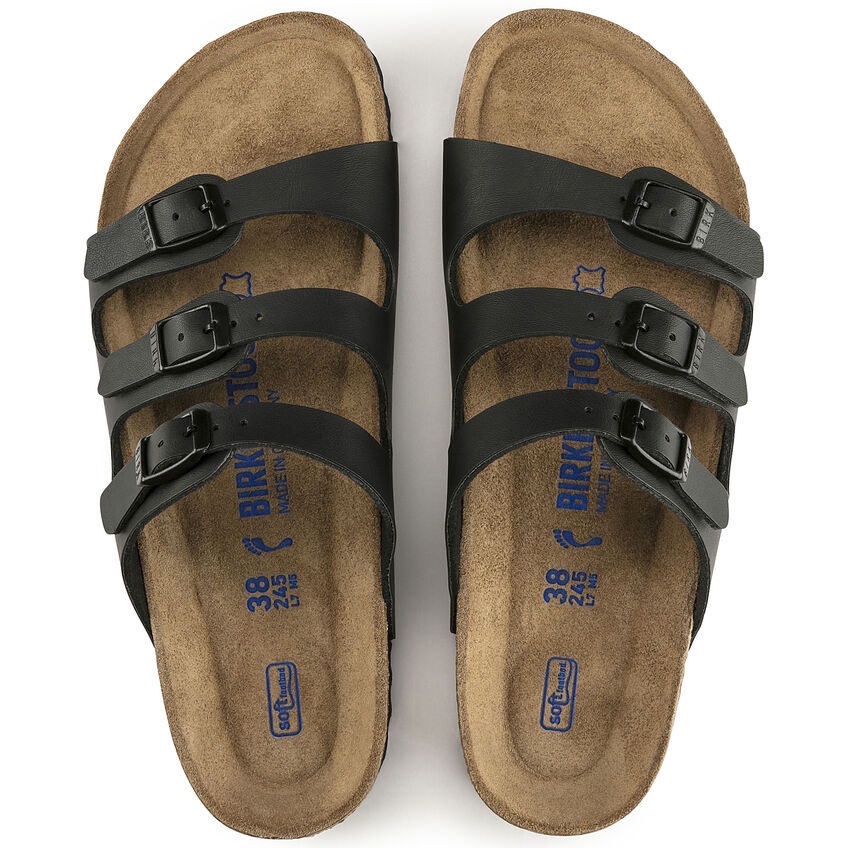 Dép Quai Ngang Nam, Nữ Birkenstock FLORIDA BCK053011 MÀU ĐEN