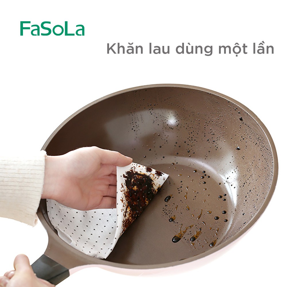 Khăn lau bếp đa năng - Khăn lau tiện lợi (50 tờ) [FASOLA] FSLPS-188