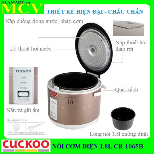 NỒI CƠM CUCKOO CR-1065B 1.8 LÍT