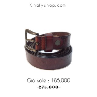 Dây nịt , dây thắt lưng thời trang bản nhỏ da cao cấp màu nâu đen khóa cài lỗ bạc cho nữ [DNVESA02]