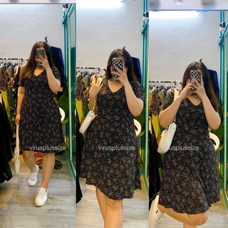 [virusplussize] đầm nutmed xuất xịn bigsize