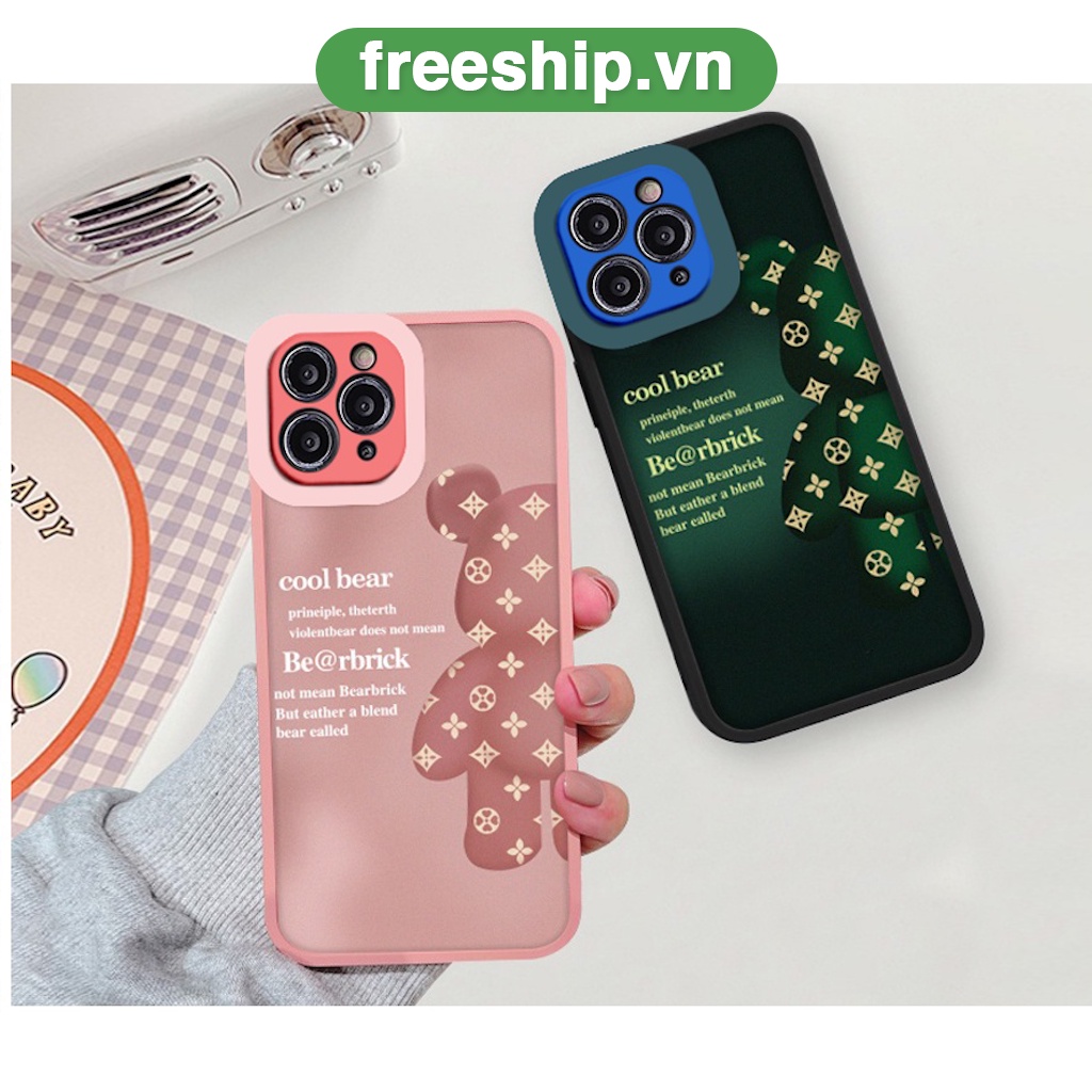 Ốp lưng iphone cạnh vuông lỗ camera cool bear 6s/6splus/7/7plus/8/8plus/x/xr/xs/11/12/13/pro/max/plus/promax