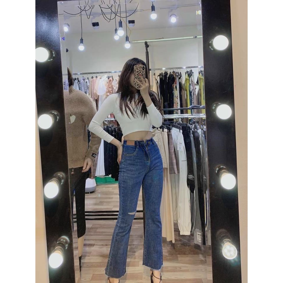 BÁN SỈ QUẦN JEAN XANH LOE MS056 CHO NỮ | BigBuy360 - bigbuy360.vn