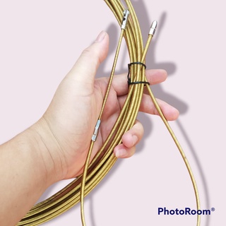 Dây mồi luồn dây điện cáp lò xo vàng 4mm ,ống gen điện, luồn điện 5M, 10m, 15m, 20m