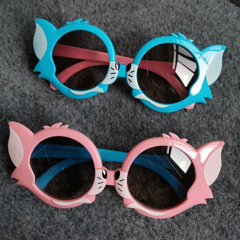 Kính Mát Gọng Nhựa Hình Mèo Tom Ngộ Nghĩnh Cho Bé
