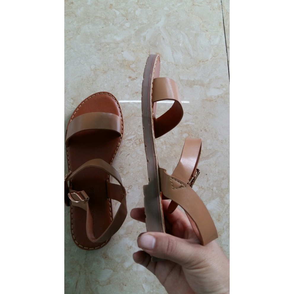 Giày sandal HuuCuong bảng ngang MPH Shoes - giày sandal nữ thời trang-sandal cao cấp- đen