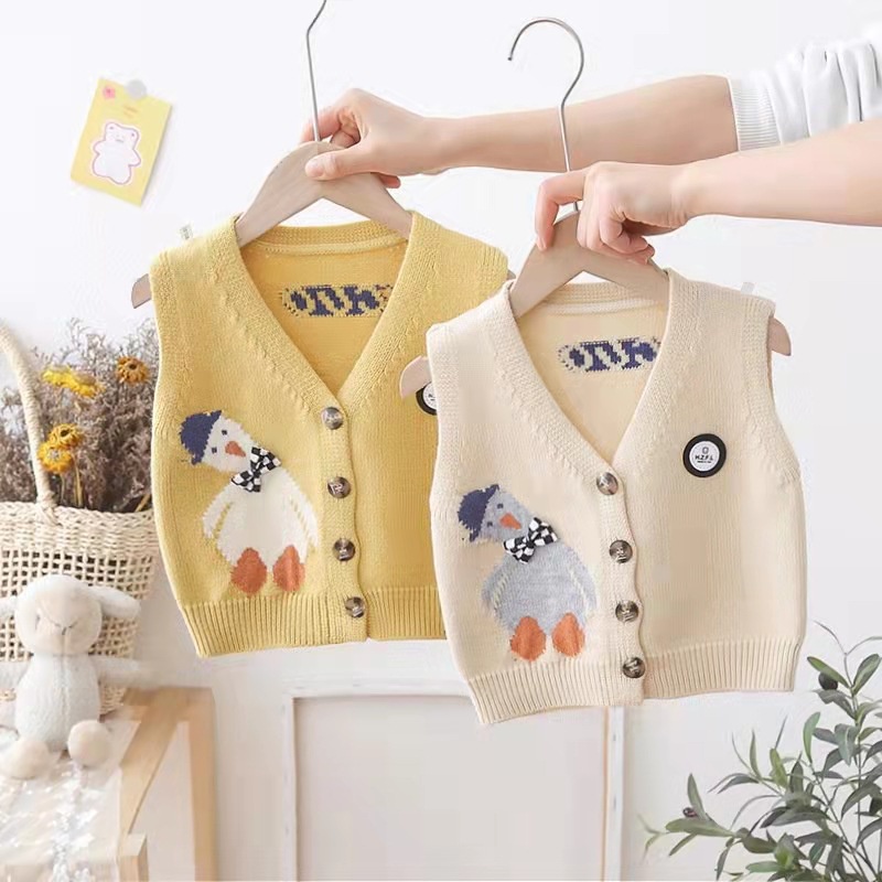 Áo Ghi Lê Dệt Kim Thời Trang Thu Đông Cho Bé 0-4 Tuổi