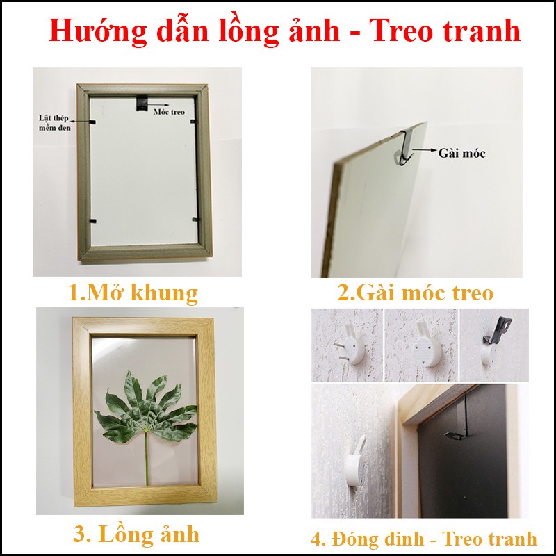 Khung ảnh viền cỡ 10x15, 13x18, 15x21, A4 (20x30) treo tường, để bàn nhiều màu xinh tại Tổng kho album ảnh TiTi