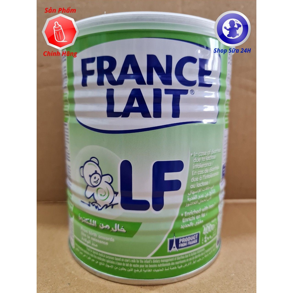 [DATE 10/2023] Sữa France Lait LF 400g (Cho trẻ tiêu chảy, không dung nạp Lactose)