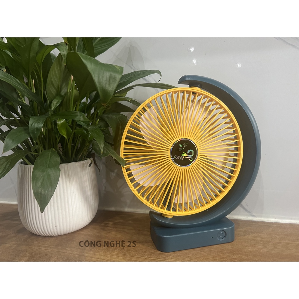 ⚡Mua ngay kẻo lỡ⚡Quạt mini tích điện Electric Fan để bàn mini siêu mát, động cơ không tiếng ồn